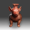 A good Colima Redware seated Dog, ca. 250 BCE - 100 CE