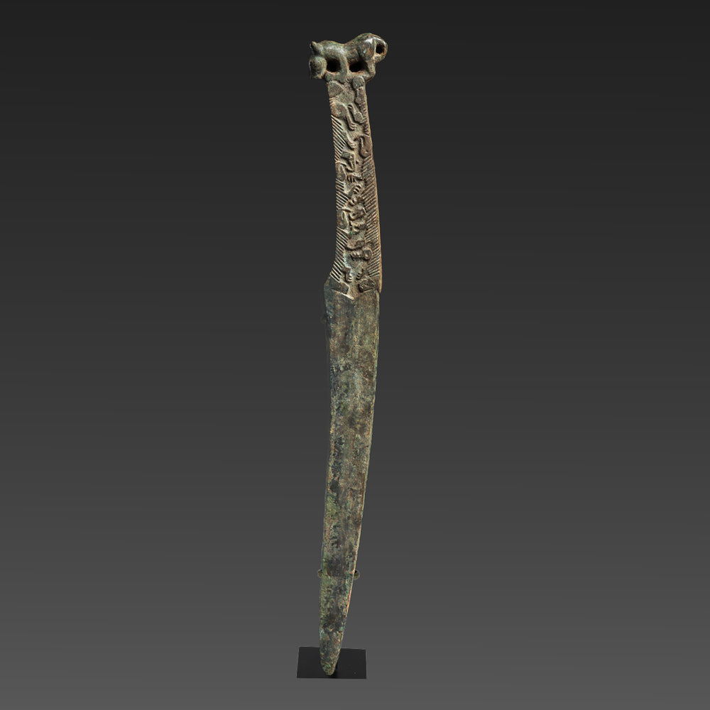 A rare Central Asian Bronze Dagger, ca. late 2nd - 1st millennium BCE