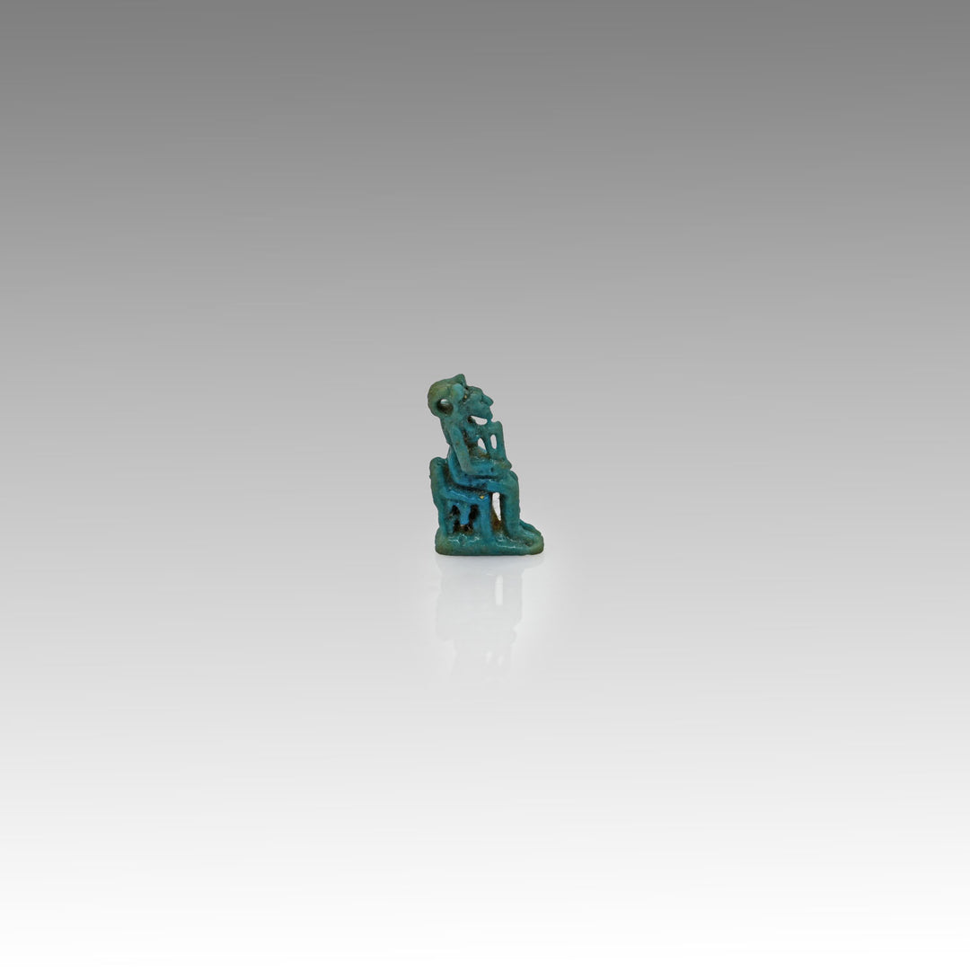 An Egyptian Faience Amulet of Lion-headed Goddess, 21st Dynasty , ca. 1069 - 945 BCE