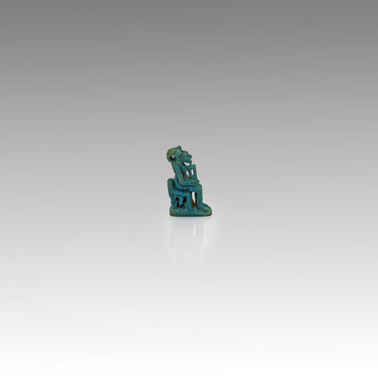 An Egyptian Faience Amulet of Lion-headed Goddess, 21st Dynasty , ca. 1069 - 945 BCE