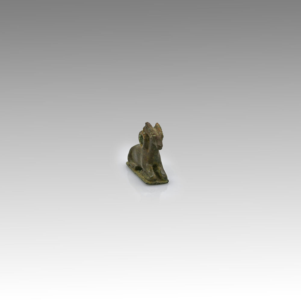 An Egyptian Bronze Weight in the form of a Ram, New Kingdom, Amarna Period , 18th Dynasty, ca 1352 - 1336 BCE