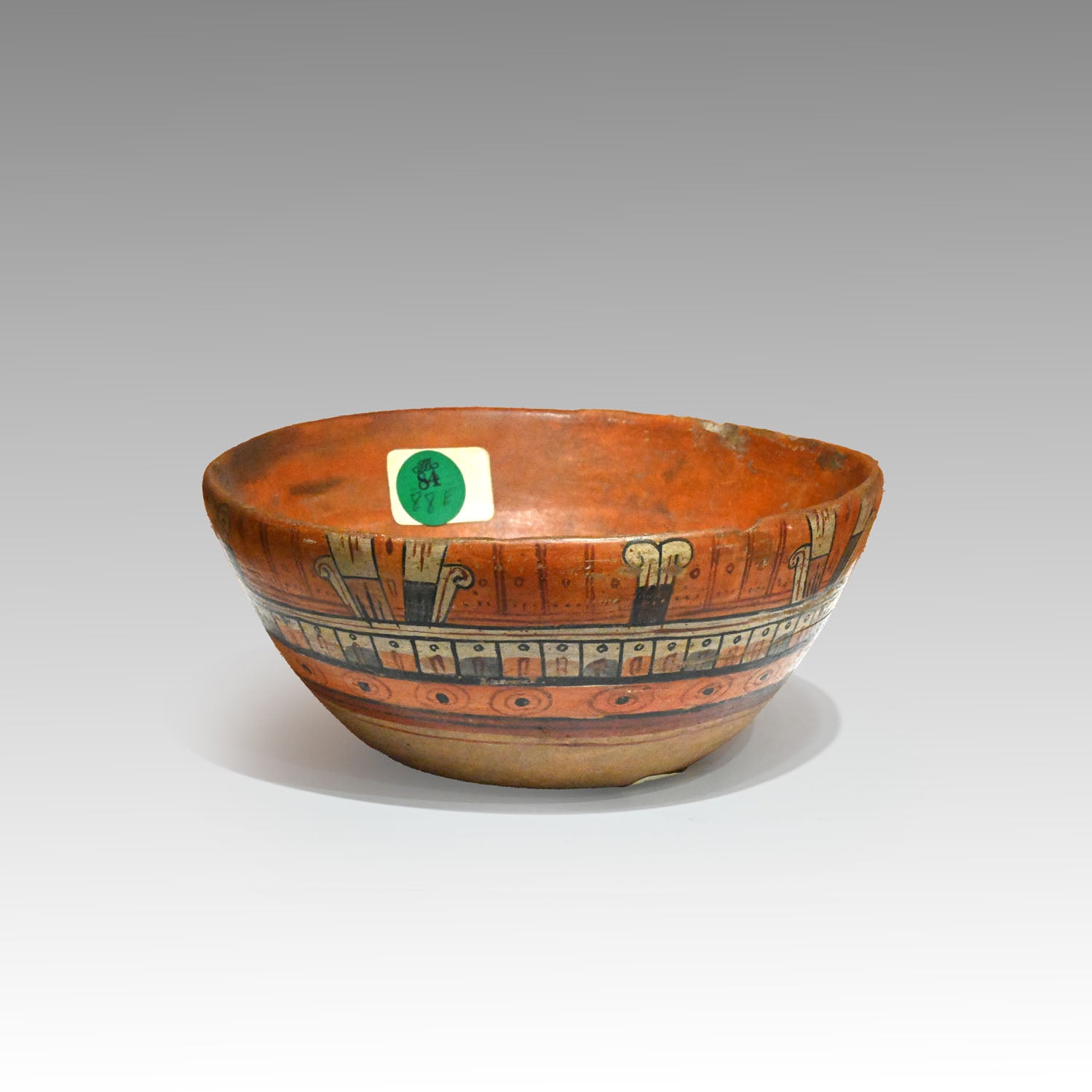 A Maya Polychrome Bowl, Classic Maya Period, ca. 500 - 1000 CE