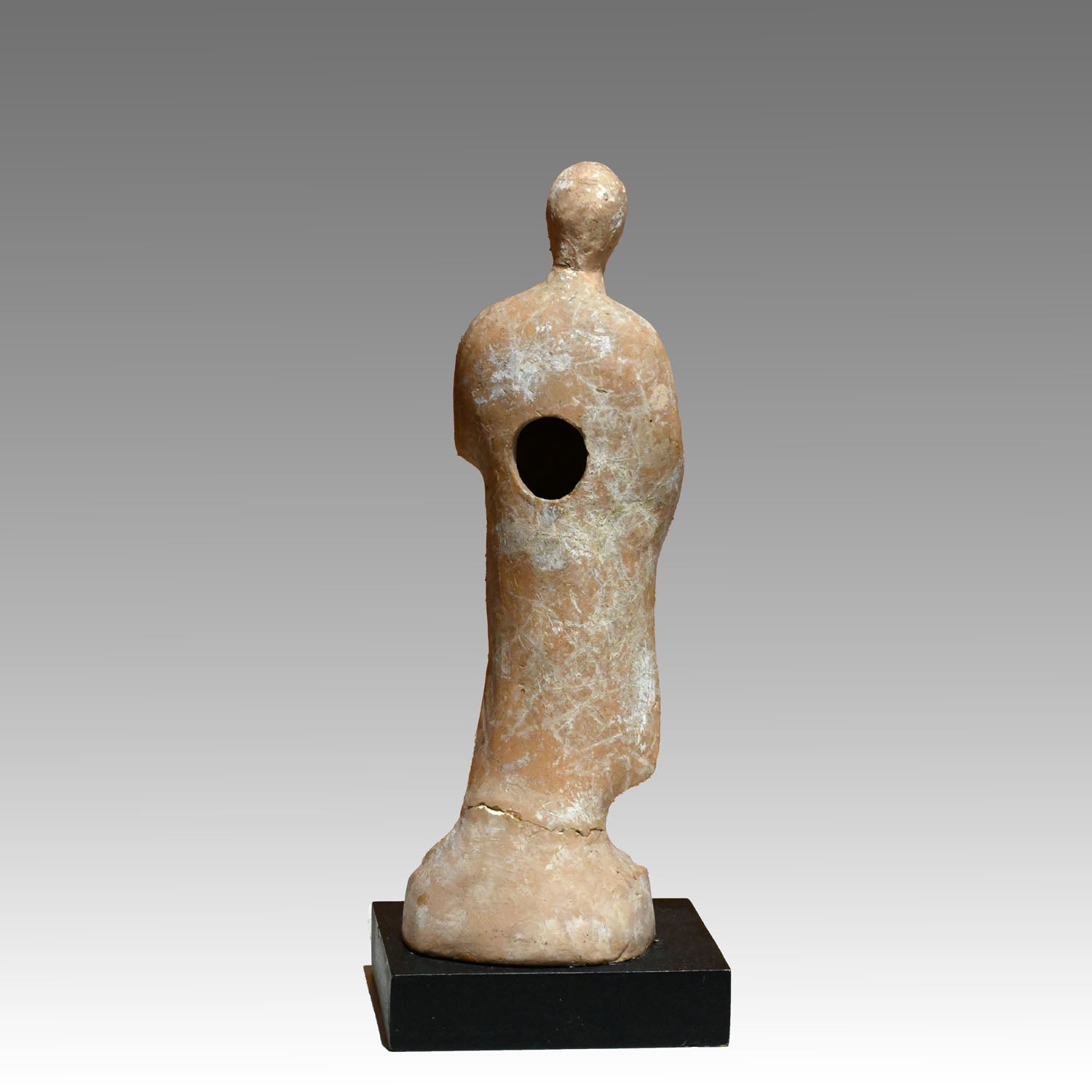 A Cypriot Terracotta Archaic Male Figure, Archaic Period, ca. 5th century BCE