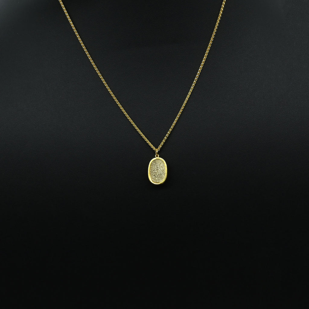 An Egyptian Steatite Scarab set as a pendant, 2nd Intermediate Period, ca. 1730 BCE