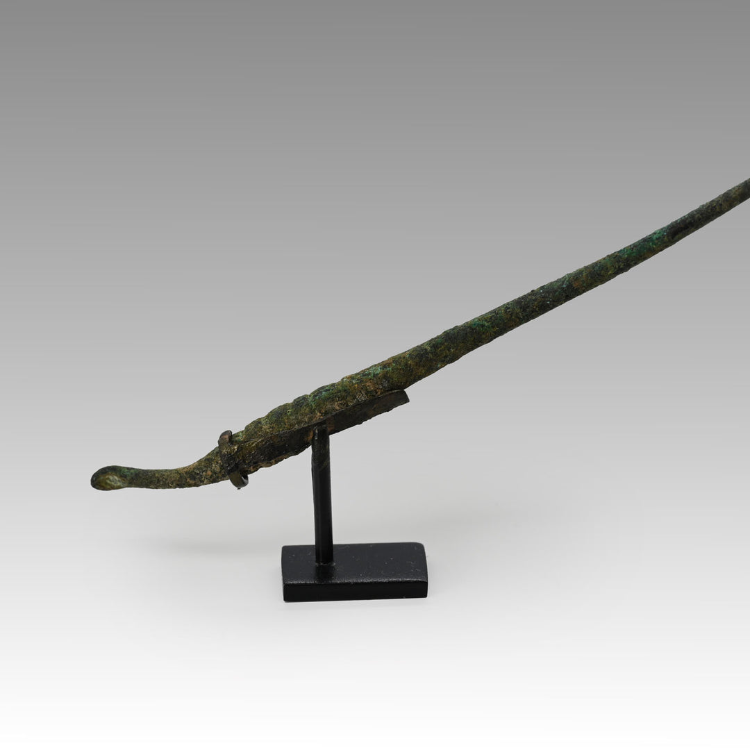 A Roman bronze medical curette, Roman Imperial Period, ca. 1st - 3rd century CE