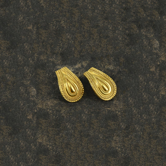 A pair of Vintage Lalaounis Gold Clip-On Earrings, 20th century