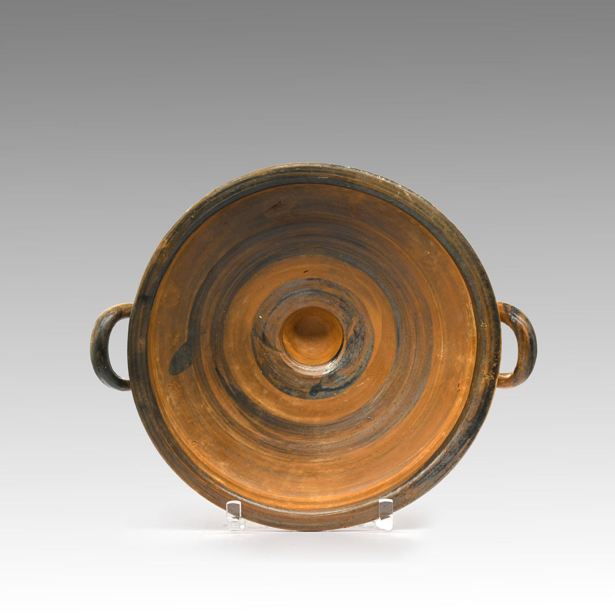 A Boeotian Glazed Kylix, Classical Period, ca. 5th century BCE