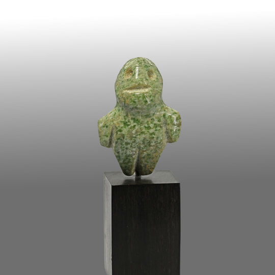 A Guerrero Greenstone Miniature Standing Figure, ca. 400 BCE - 100 CE