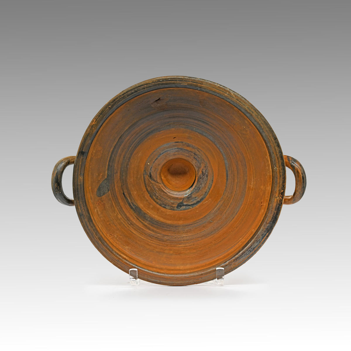 A Boeotian Glazed Kylix, Classical Period, ca. 5th century BCE