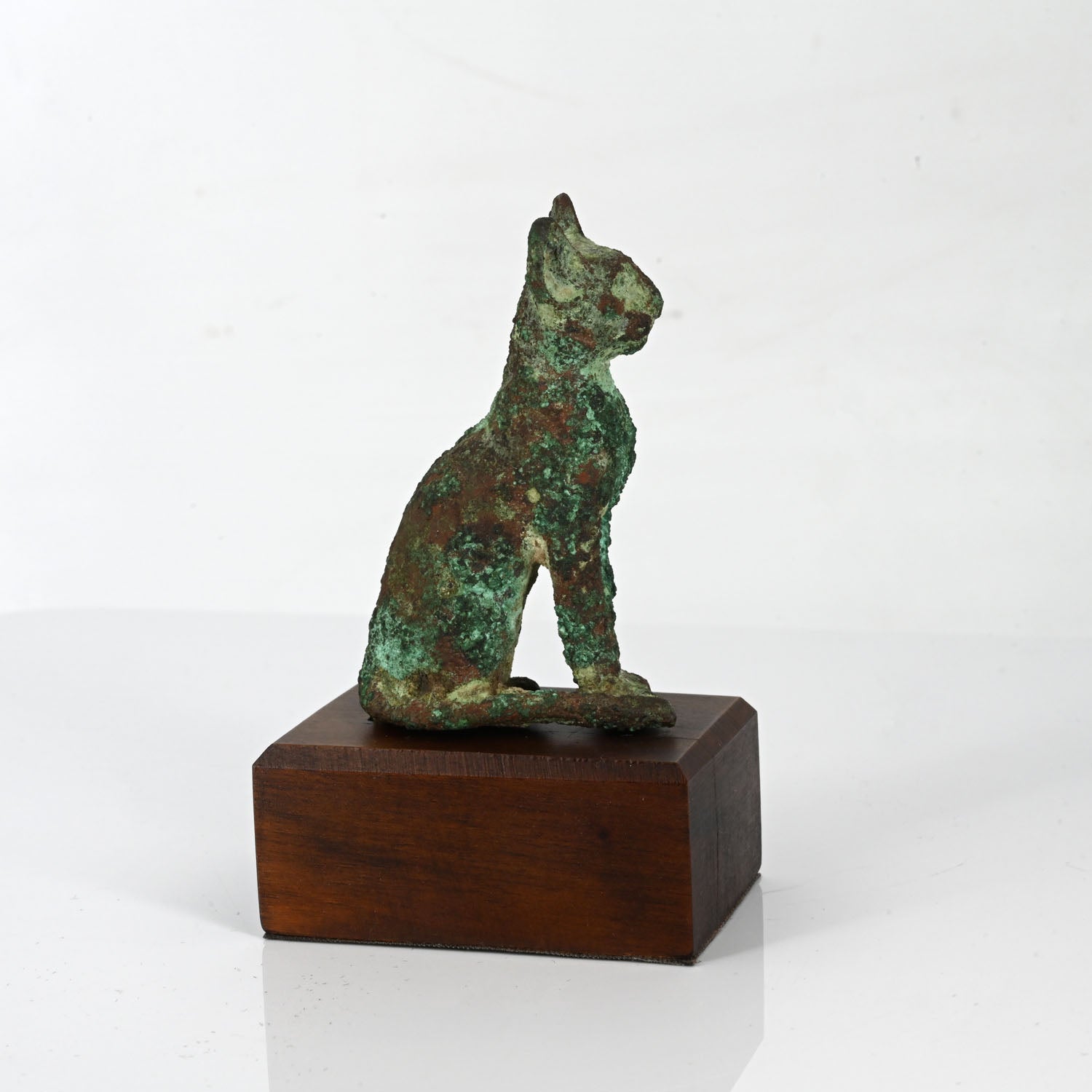 Egyptian Bronze Figure of a Cat, Third Intermediate Period, ca. 1069 - 945 BCE