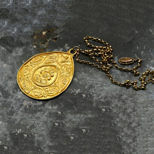 A Byzantine Gold Repousee Pendant, Late 6th–7th century CE