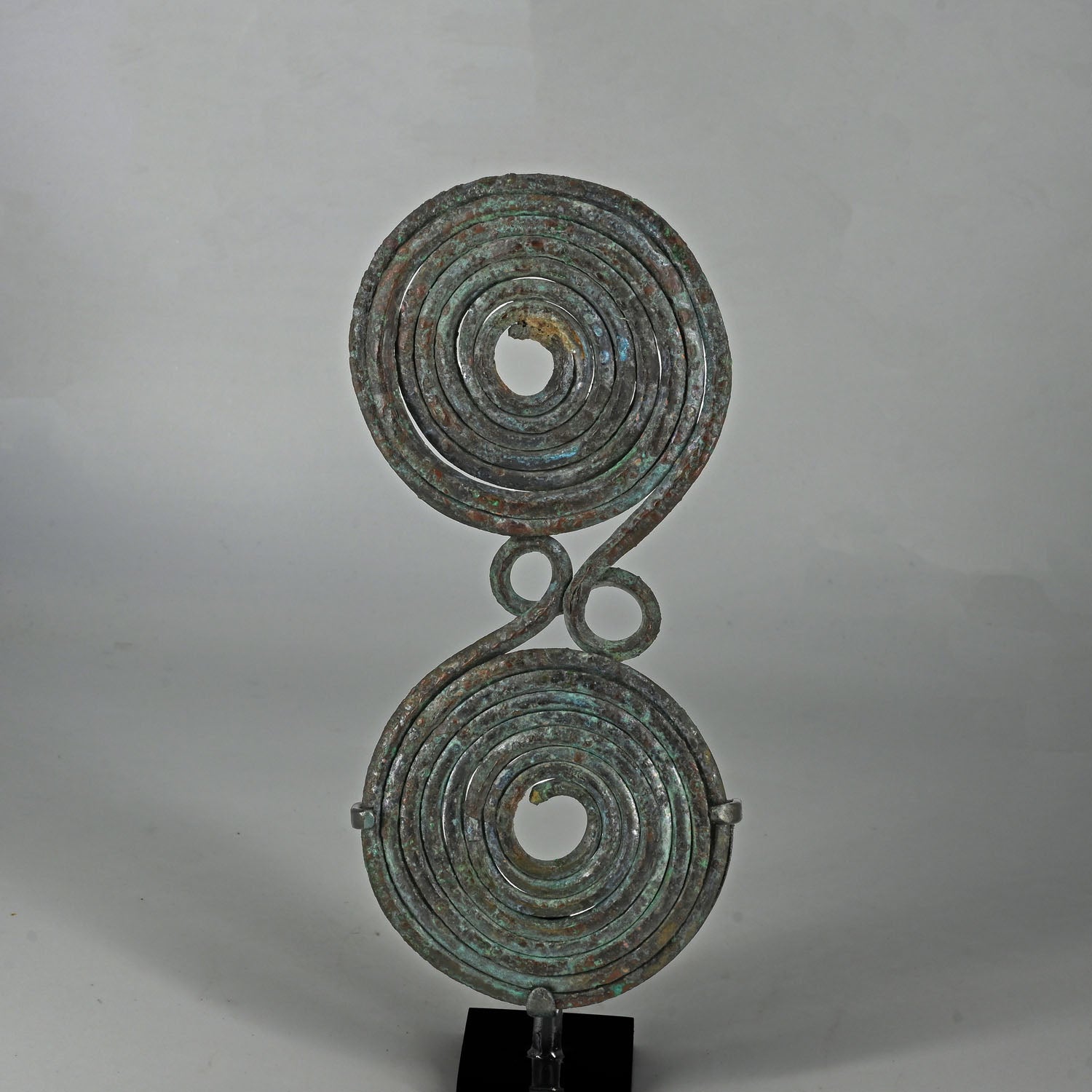 A large Italic Bronze Spectacle Fibula, Early Iron Age, ca. 10th – 7th century BCE