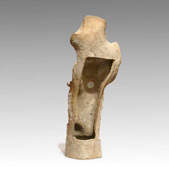 Boeotian Terracotta Standing Female with Veil, Classical Period, ca. 400 - 375 BCE