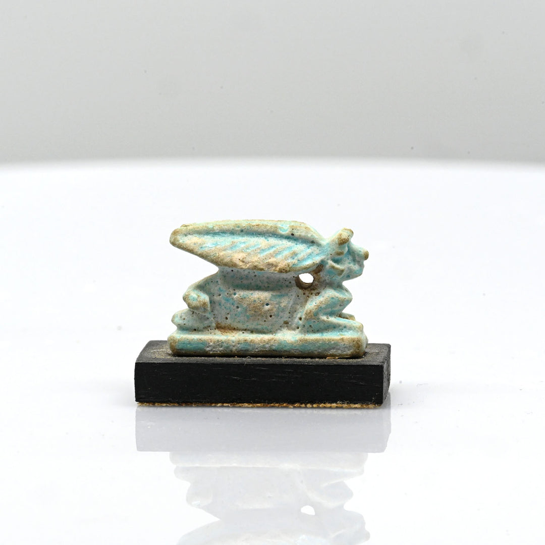 A Published Egyptian faience Hare Amulet, Late Period, ca. 664 - 332  BCE