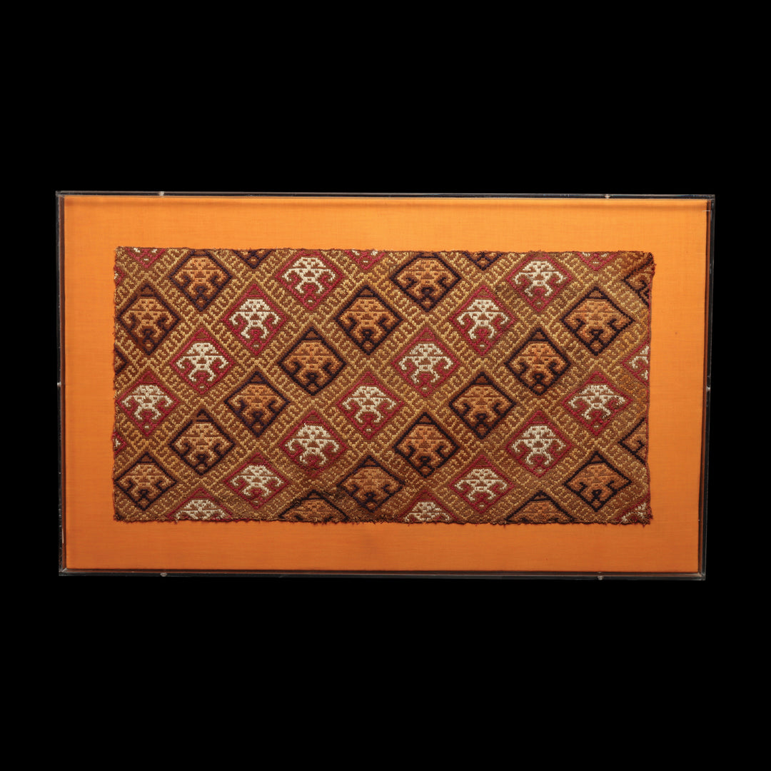 A Chancay Embroidered Textile Panel, ca. 1000 - 1250 CE