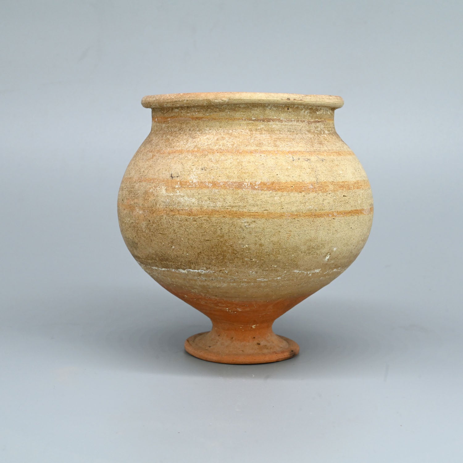A Levantine Clay Footed Vessel, , ca. early second millennium BCE