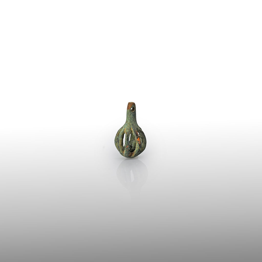 A small Luristan bronze openwork Harness Bell, ca. 1000 – 700 BCE