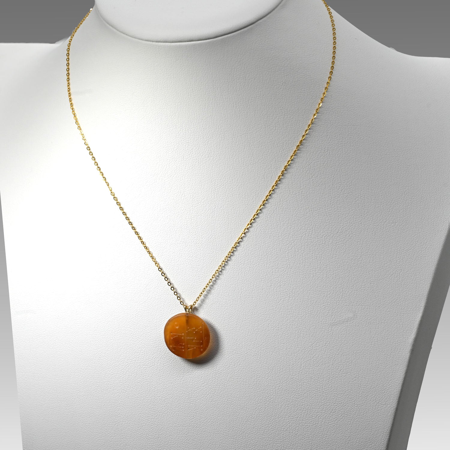 A rare South Arabian Banded Agate Stamp Seal with Inscription, Sabaean Culture, South Arabia (modern Yemen), ca. 2nd–3rd century CE