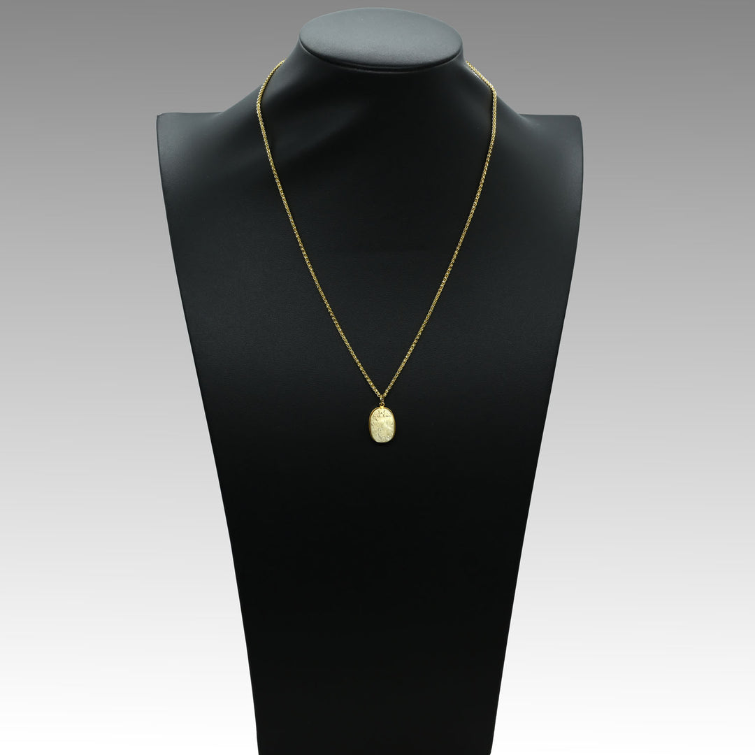An Egyptian Steatite Scarab set as a pendant, 2nd Intermediate Period, ca. 1730 BCE