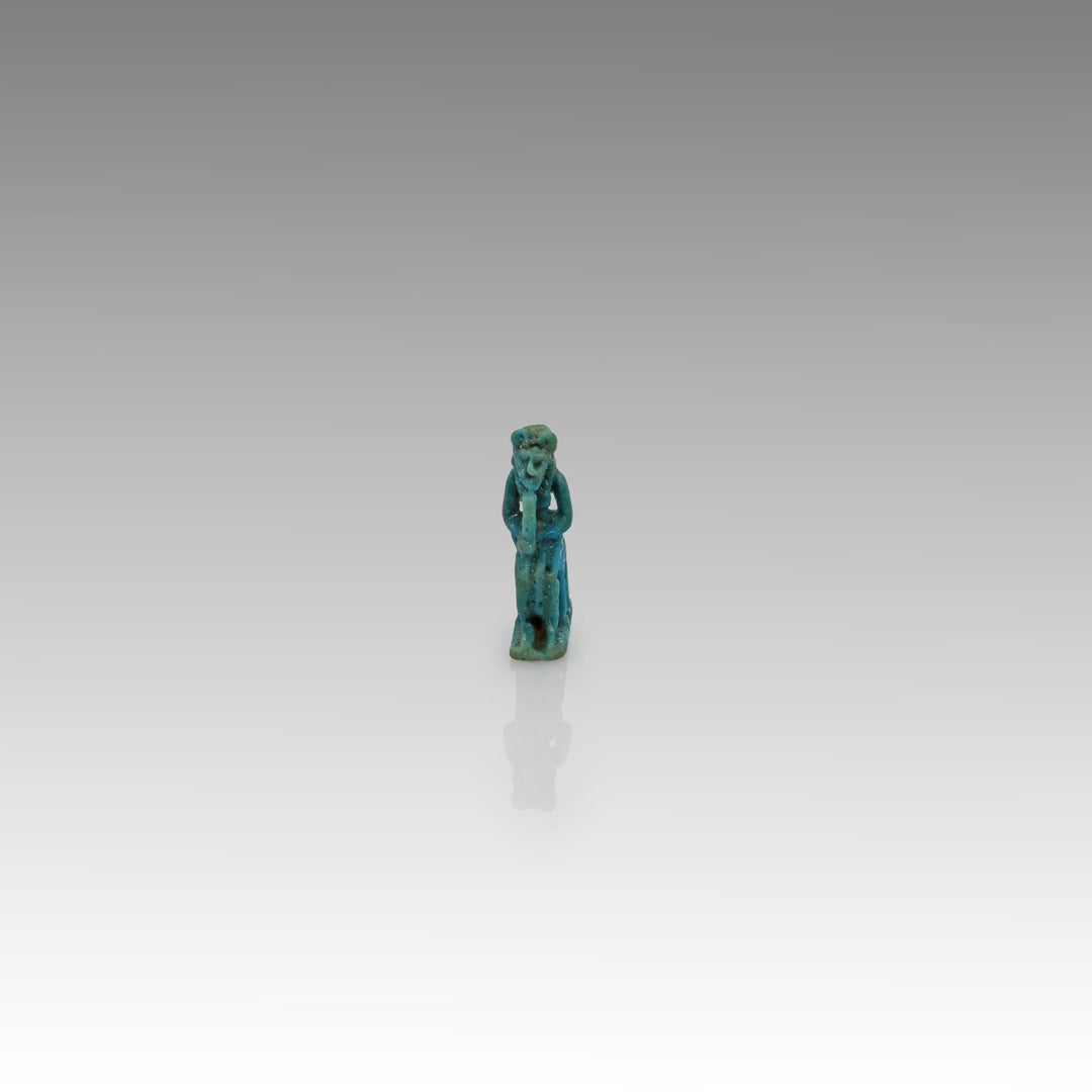 An Egyptian Faience Amulet of Lion-headed Goddess, 21st Dynasty , ca. 1069 - 945 BCE