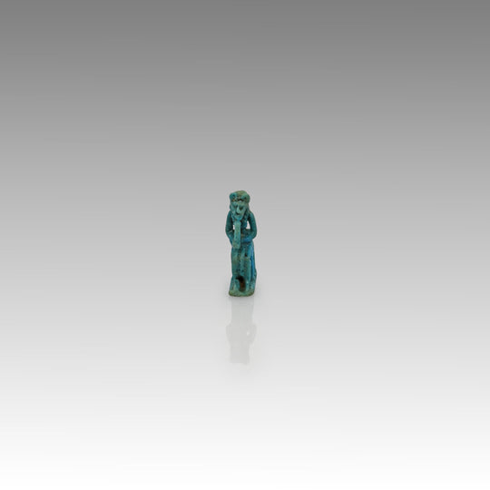 An Egyptian Faience Amulet of Lion-headed Goddess, 21st Dynasty , ca. 1069 - 945 BCE