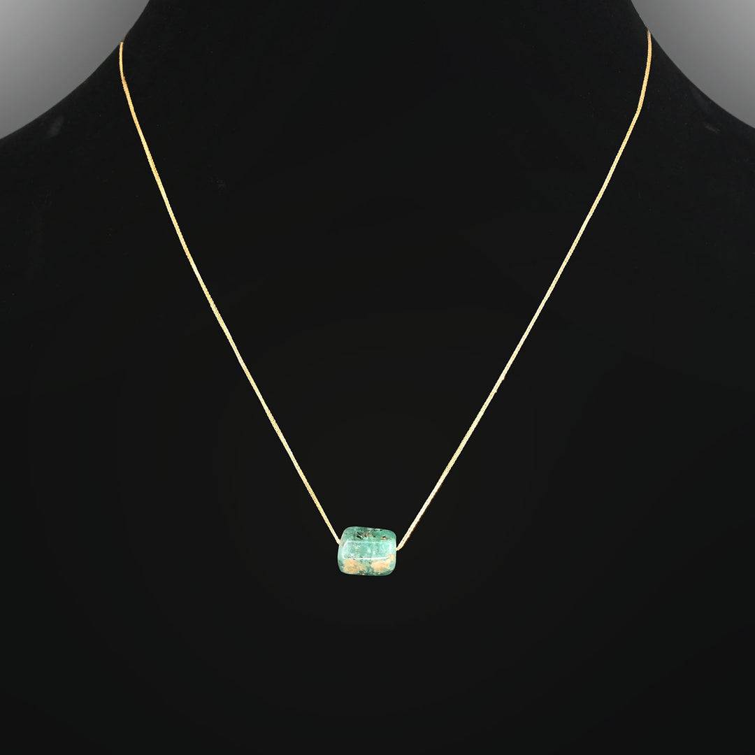 A rare Roman Emerald Bead pendant, Roman Imperial Period, ca. 1st - 3rd century CE