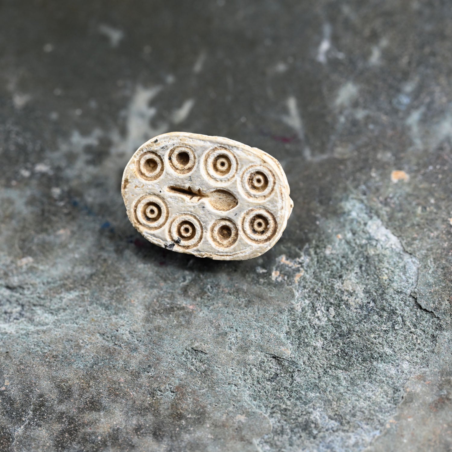 An Egyptian Steatite Design Scarab, Hyksos Period, ca. 1759 - 1539 BCE
