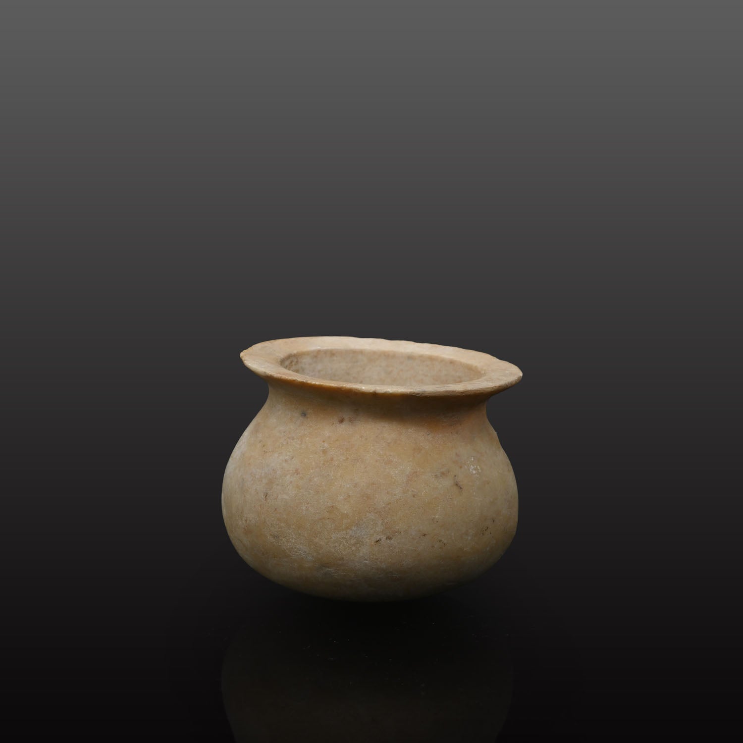 An Egyptian Alabaster Offering Nu-Pot, New Kingdom, ca. 1550 - 1069 BCE