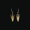 A pair of east Roman Amphora Pendants set as Earrings, ca. 1st century BCE - 1st century CE