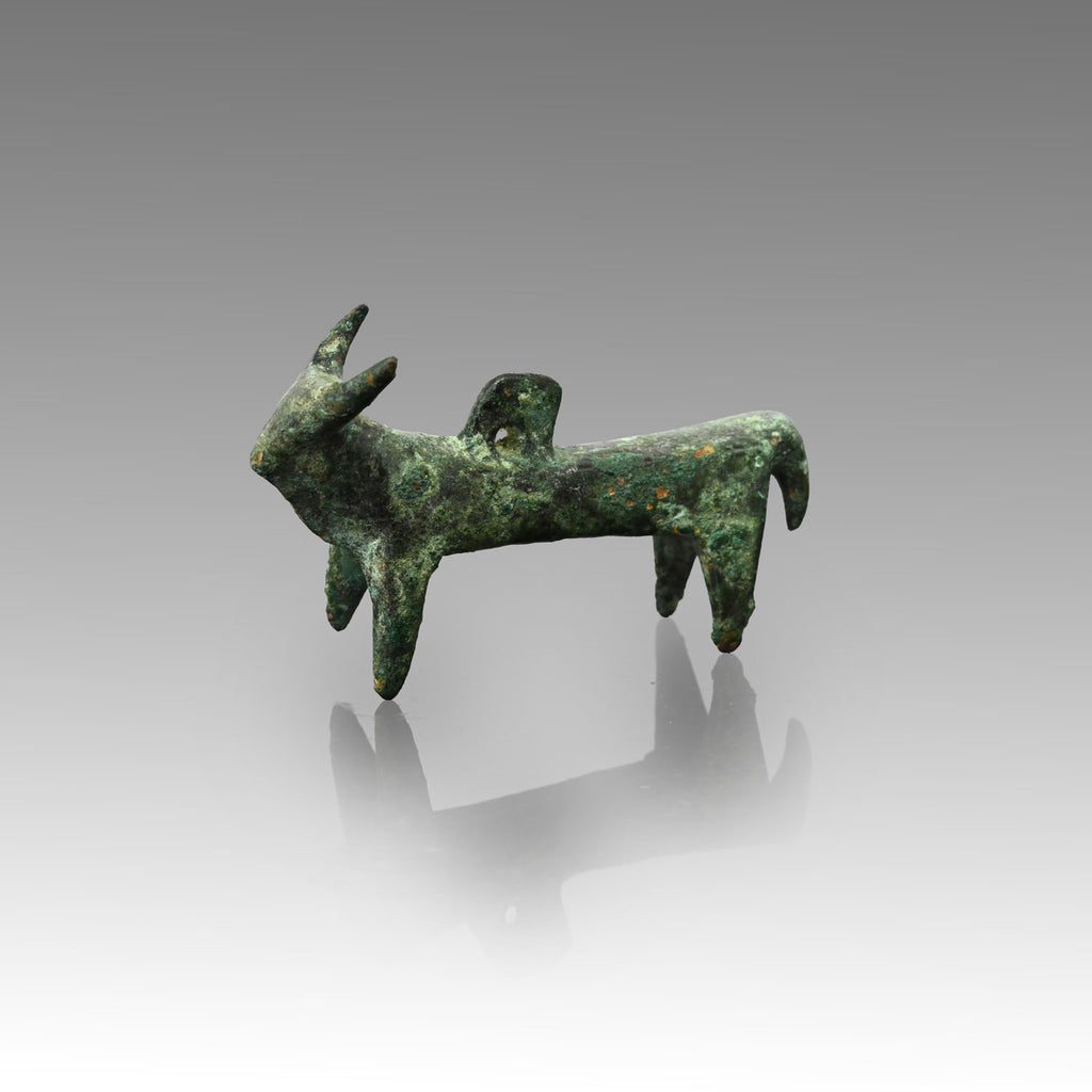 A Luristan Cast Bronze Bull, Neo-Assyrian Period, ca. 911 - 609 BCE