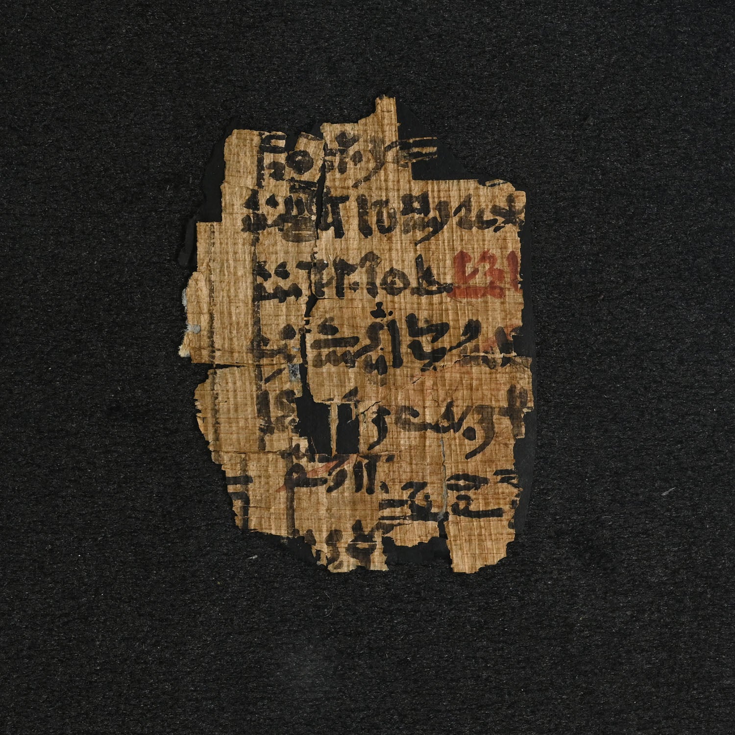 An Egyptian Papyrus Fragment from the Book of the Dead, Late - Early Ptolemaic Period, ca. 350 - 300 BCE
