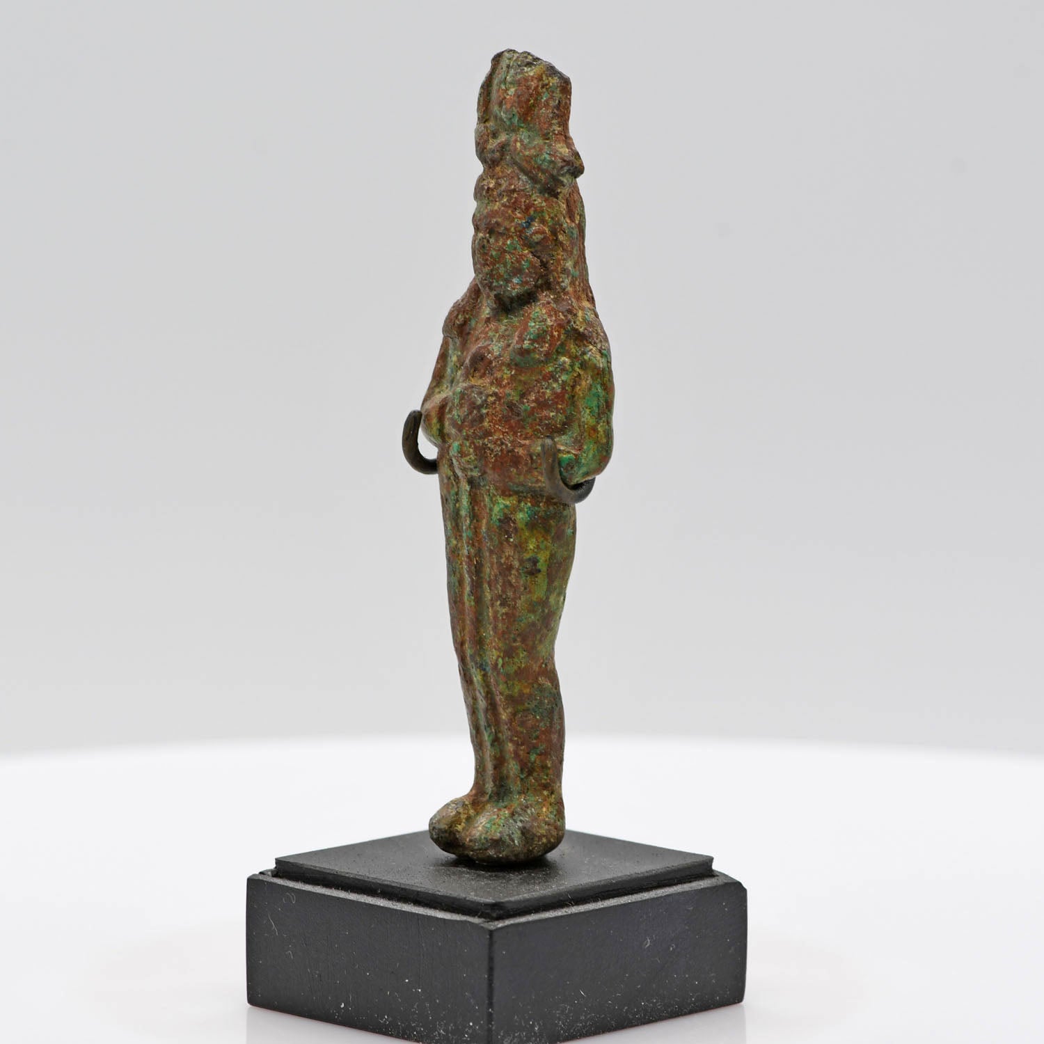 A rare Egyptian Bronze Statue of Ptah-Tatenen, Late - Early Ptolemaic Period, ca. 350 - 300 BCE