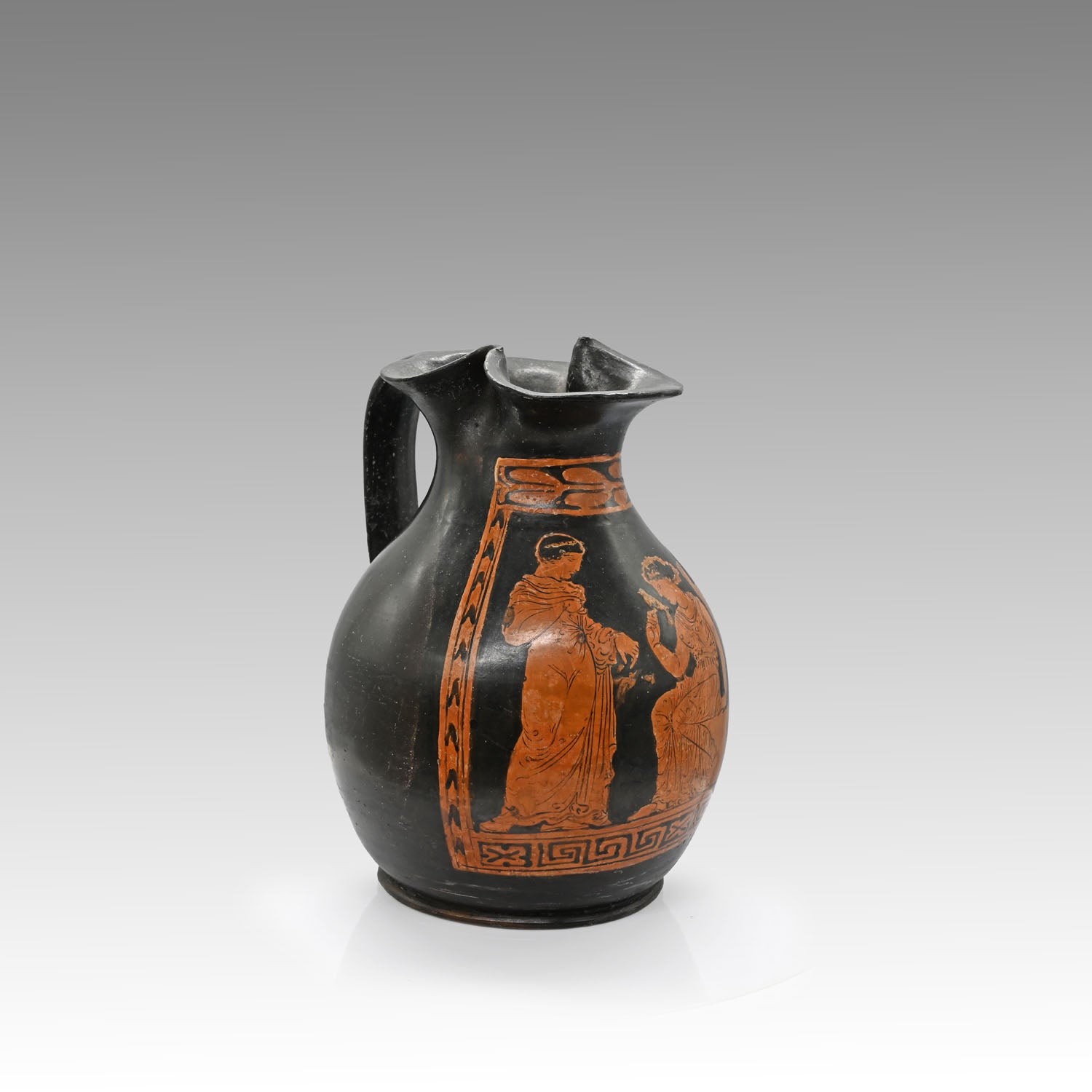 A Large Apulian Red-Figure Oinochoe, Magna Graecia, ca. 4th century BCE
