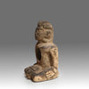 Maya Sandstone Seated Deity Figure, ca. 200 - 500 CE