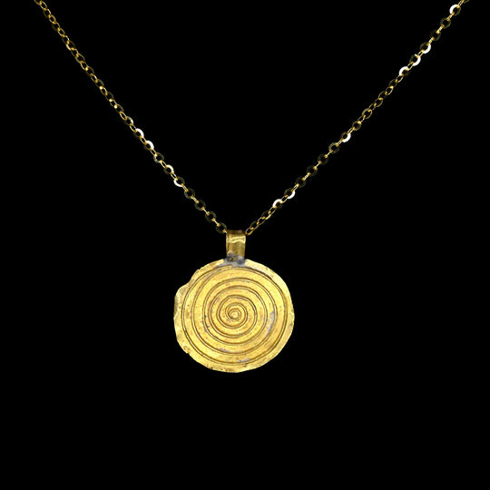 A rare Greek Gold Spiral Pendant, Hellenistic Period, ca. 3rd - 1st century BCE