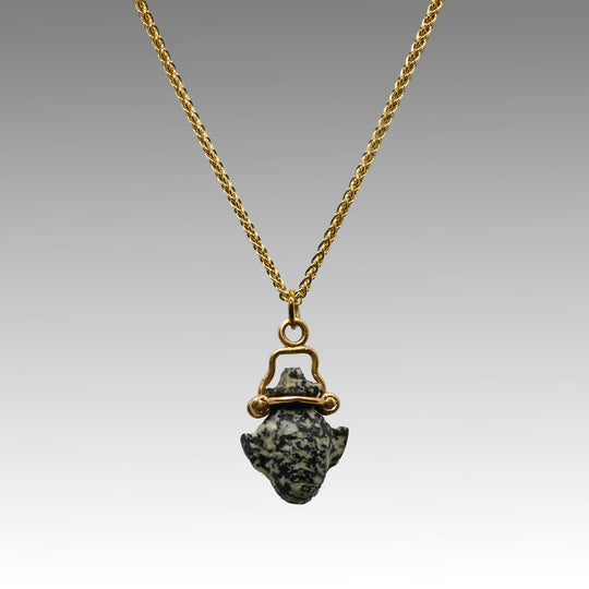 An Egyptian Diorite Heart Amulet pendant, Late Period, ca.  664 - 332 BCE
