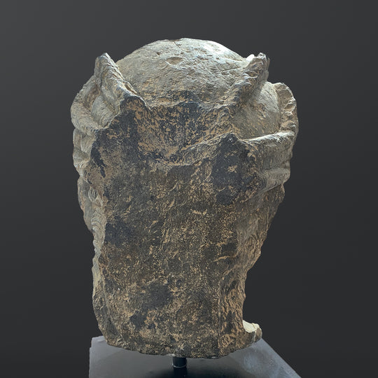 A fine Gandhara Grey Schist Head of a Bodhisattva, ca. 2nd - 3rd century CE