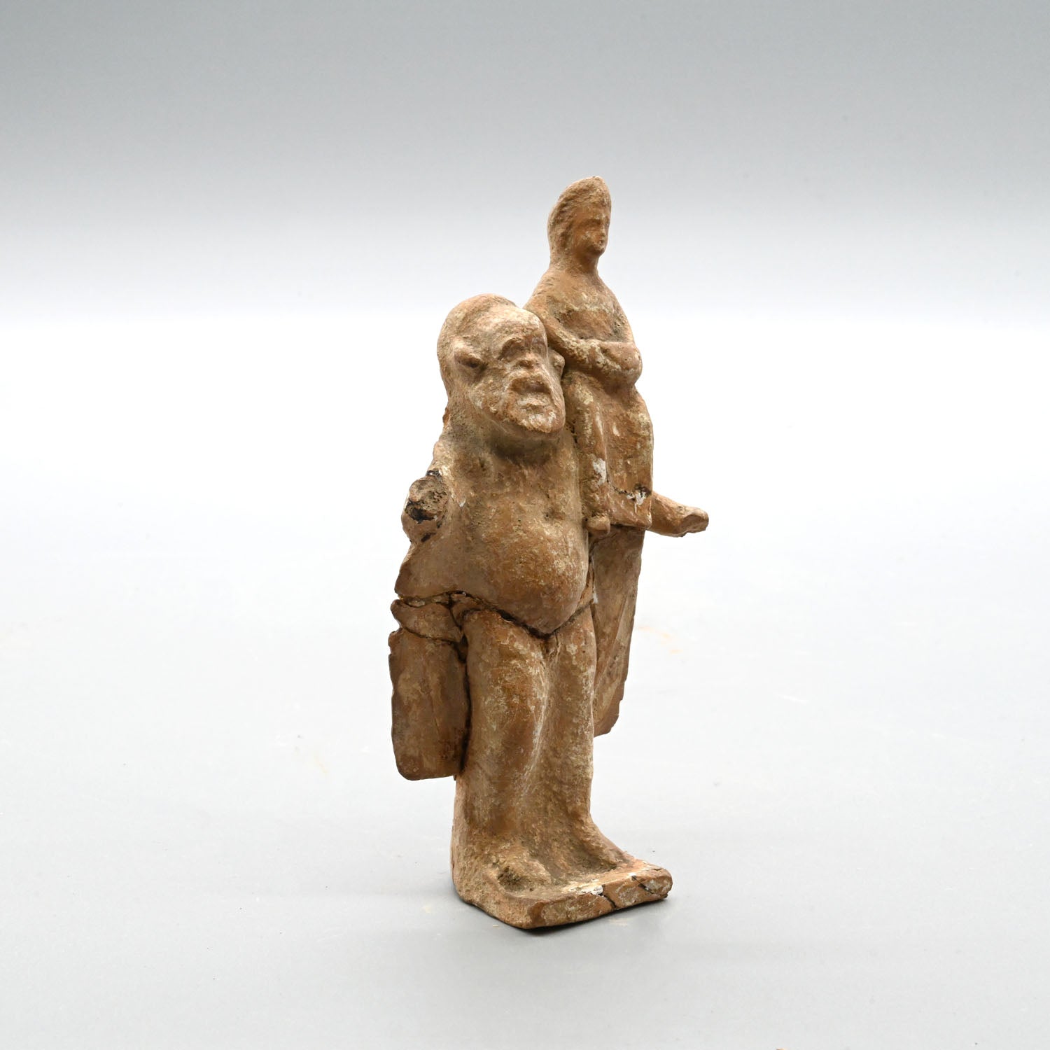 A Greek Figurine of Silenus, Hellenistic Period, ca. 3rd century BCE