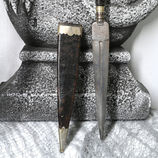 An Exhibited Vampire Slayer Dagger with Sheath, 19th - early 20th century