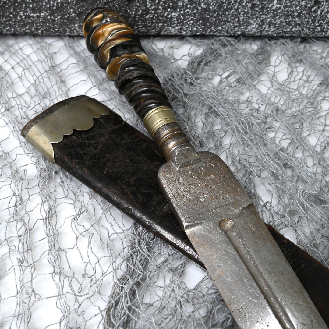 An Exhibited Vampire Slayer Dagger with Sheath, 19th - early 20th century