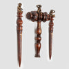 A Large, Exhibited European Vampire Slayer Stake and Mallet Set, Late 19th century - early 20th century