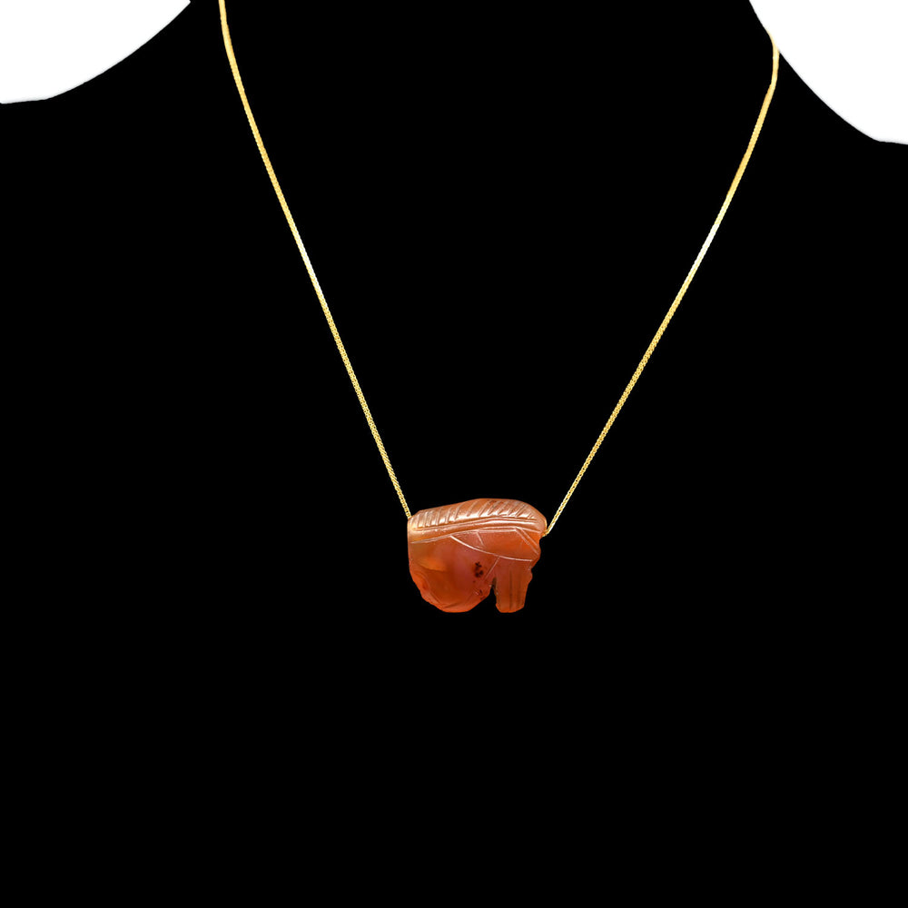 A large Carnelian Wedjat Eye pendant, Late Period, ca. 664 - 332 BCE