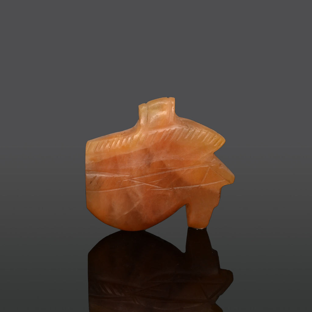 A large Egyptian Carnelian Wedjet Amulet, Middle Kingdom, ca. 2070 - 1600 BCE