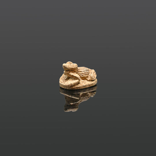 An Egyptian Steatite Frog Seal Amulet, New Kingdom, 18th Dynasty, ca. 1550 - 1295 BCE