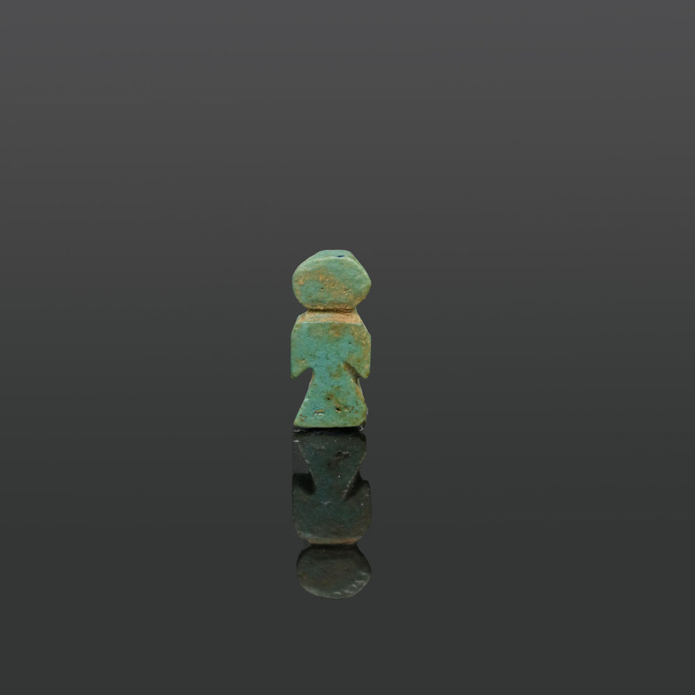 An Egyptian Faience Isis Knot Amulet set as a pendant, Late Period, ca. 664 - 332 BCE