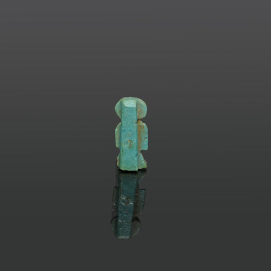 Ein ägyptisches Isis-Knoten-Amulett aus Fayence, Spätzeit, ca. 664 - 332 v. Chr