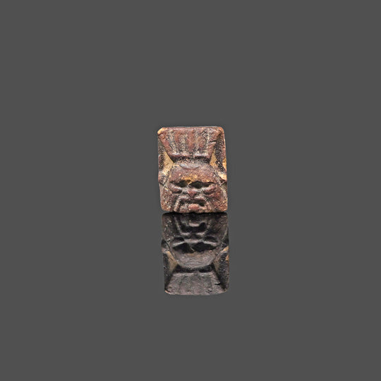 Eine ägyptische Fayence-Bes-Plakette, Spätzeit, ca. 664 - 332 v. Chr