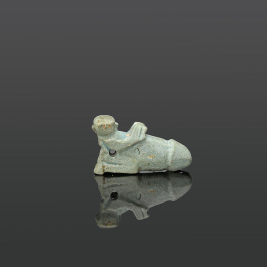 An Egyptian Faience Ithyphallic Amulet, Late Period, ca. 664 - 332 BCE