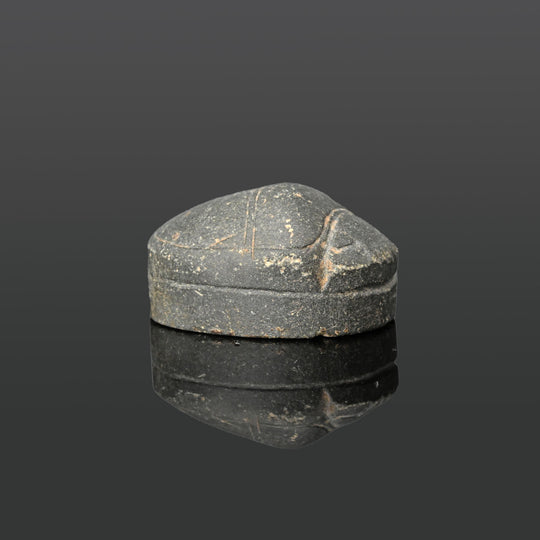 An Egyptian Stone Heart Scarab, Late Period, ca. 664 - 332 BCE