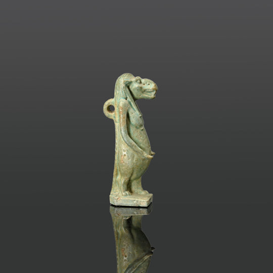 An Egyptian Faience Taweret Amulet, Late Period, ca. 664 - 332 BCE
